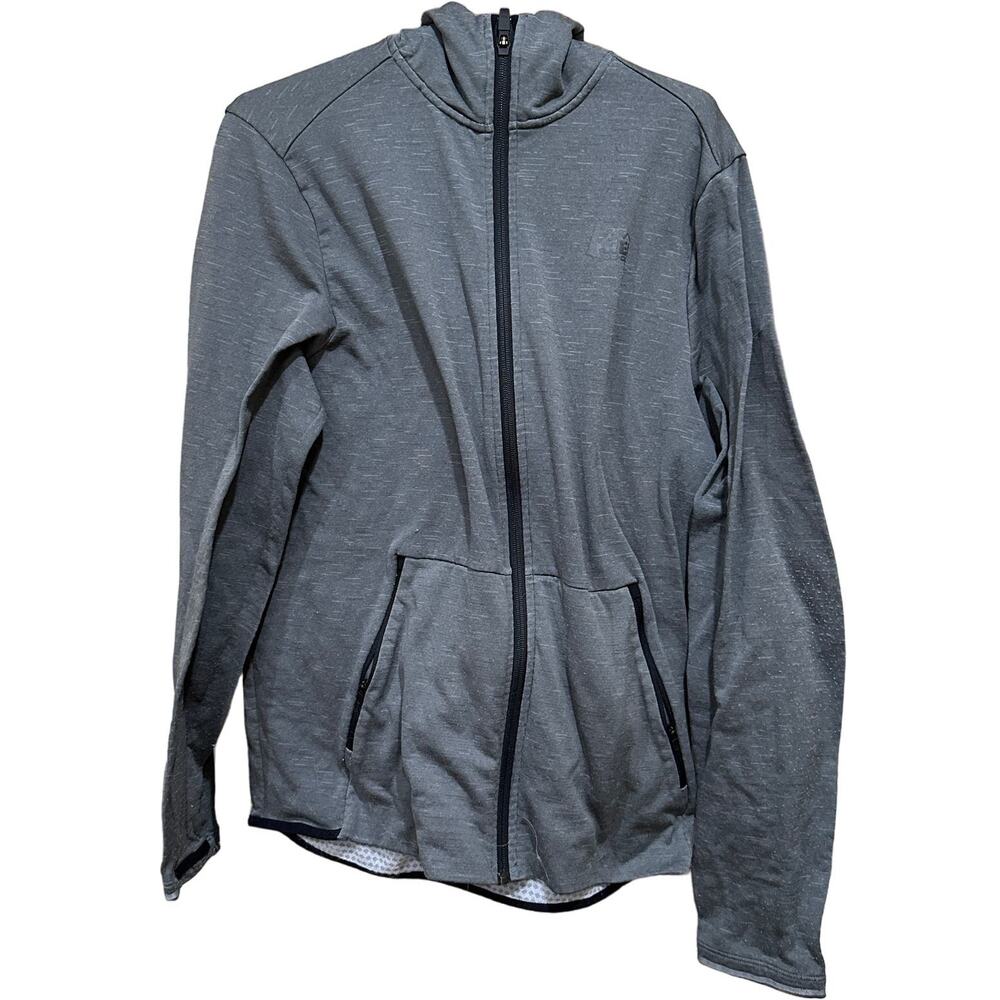 REI CO OP  Hoodie Womens Size S Gray Full Zip Hooded Sweatshirt Sweater PILLING